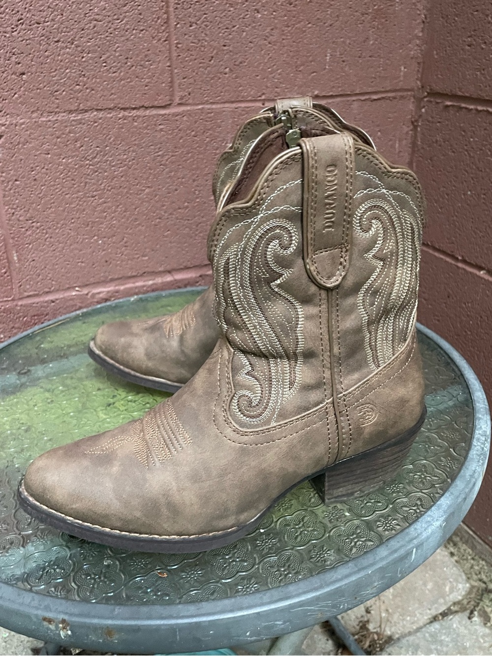 Durango Crush 8” Short Driftwood Western Boots Size 9 M